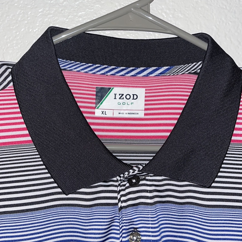 EUC—Men’s Izod Golf Striped Shirt—XL